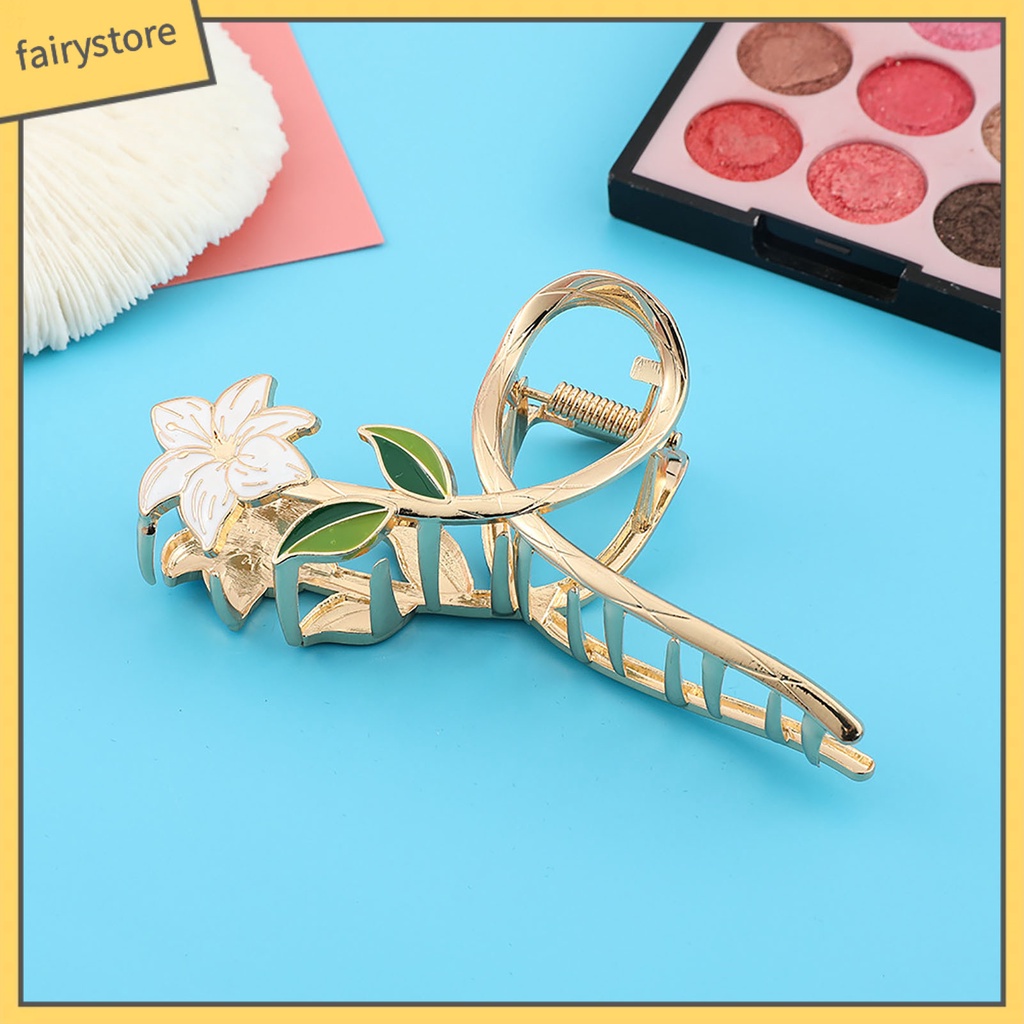 Kẹp Tóc Càng Cua Dạng Lò Xo Rỗng Co Giãn Mạnh Mẽ Chống Rơi Trang Trí Tóc Cho Nữ