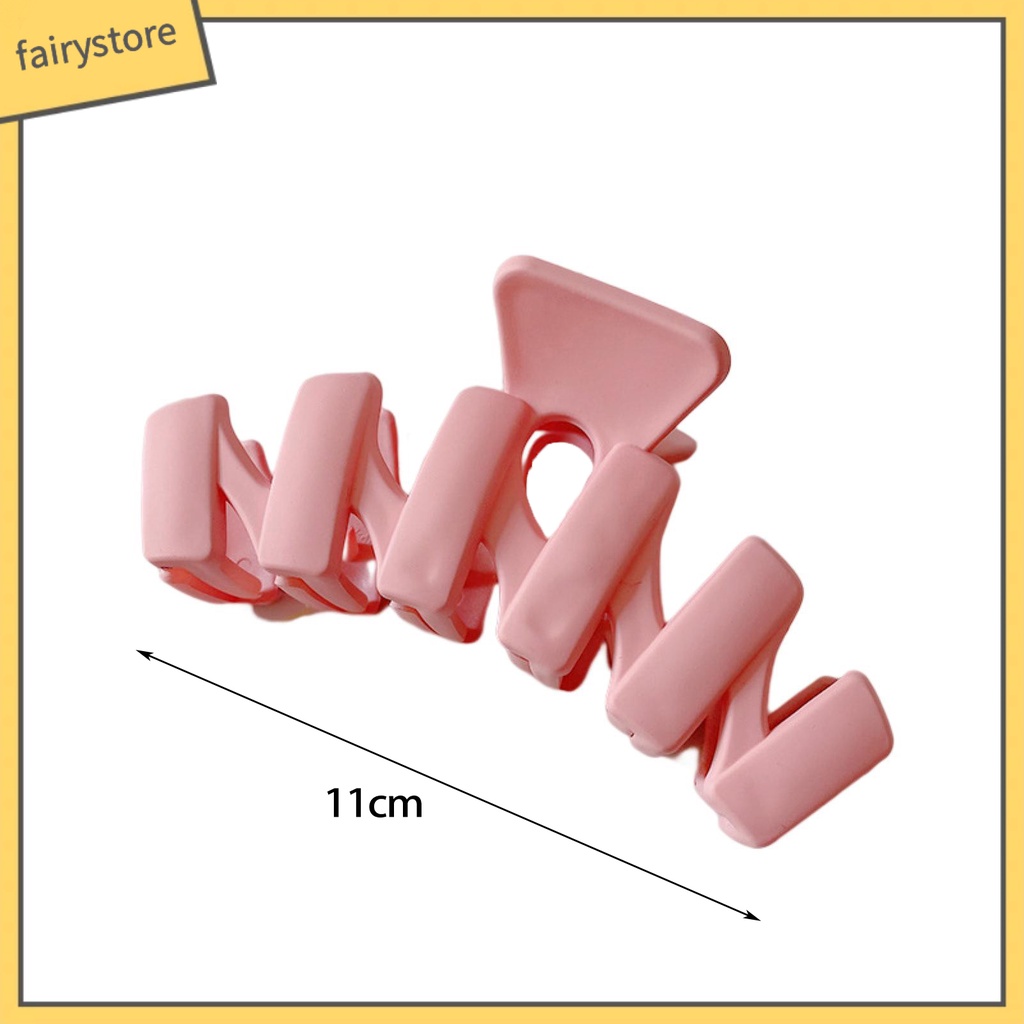 Kẹp Tóc Cá Mập Màu Trơn Bằng Nhựa Resin Thân Thiện Với Môi Trường Kích Thước Lớn [FRO]