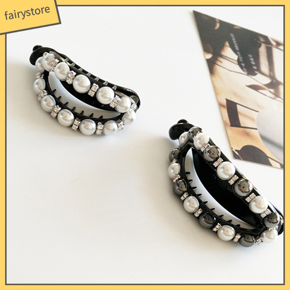 Kẹp Tóc Đính Ngọc Trai Giả Thời Trang Cho Nữ