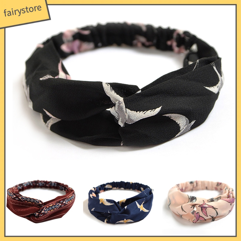 Băng Đô Thắt Nút Co Giãn Thời Trang Cho Nữ