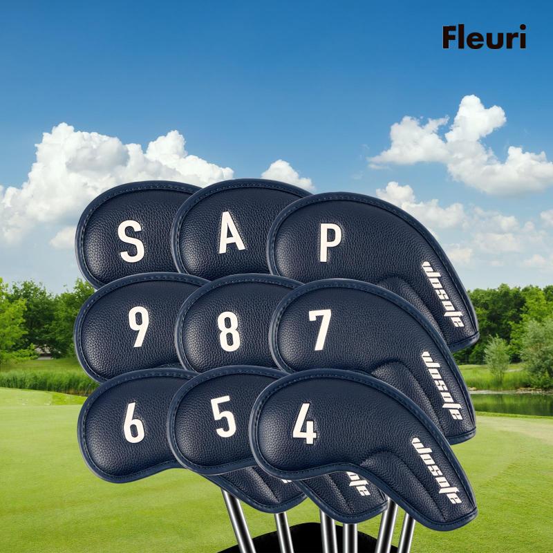 Set 9 Vỏ Bọc Đầu Gậy Đánh Golf Bằng Sắt Chuyên Dụng