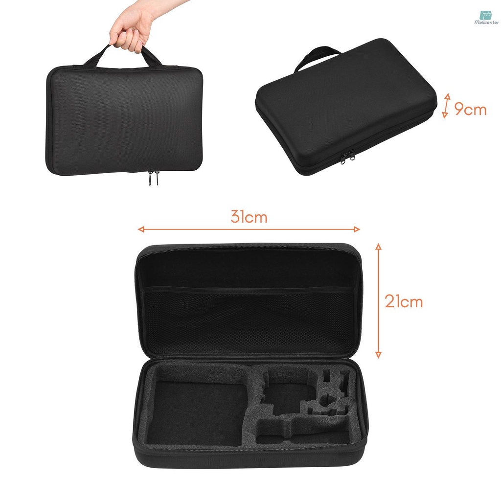 Andoer Action Camera Accessories Kit Sports Camera Accessories Set with Waterproop Housing Silicone Protective Case Selfie Stick Various Mount Bracket and More Replacement for   10/9 Black with Carryi