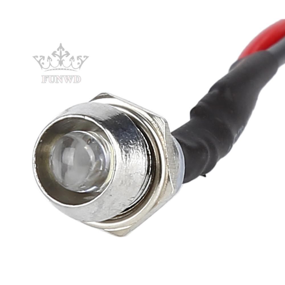 Set 5 Đèn LED 12V 6mm Chuyên Dụng Cho Xe Hơi / Tàu Thuyền Mới