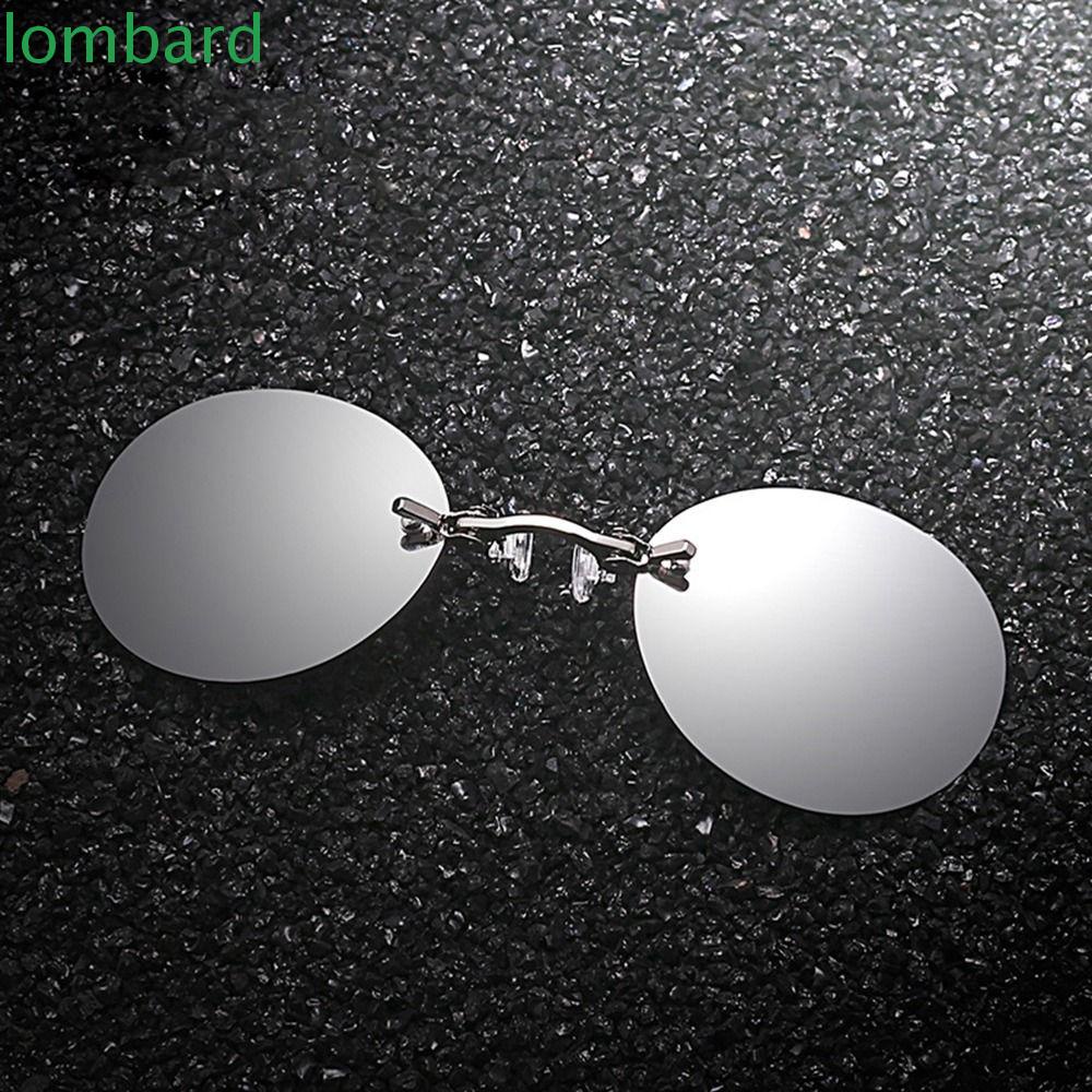 Kính Chống Nắng Vành Tròng Tròn Không Viền Bảo Vệ Mắt Chống Tia UV Phong Cách Đường Phố Thời Trang Cho Nam