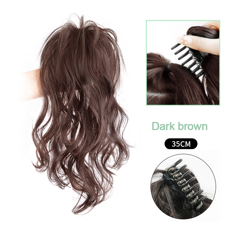 Tóc Giả Đuôi Ngựa Thẳng / Xoăn Dài Thời Trang Dành Cho Nữ Y2K