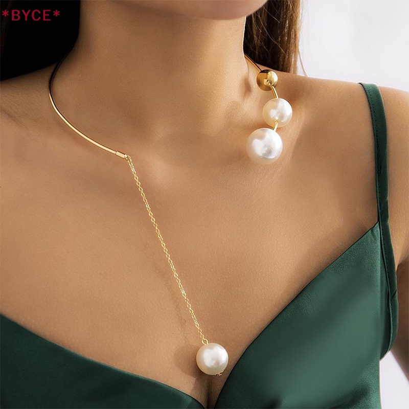 Vòng Cổ Choker Đính Ngọc Trai Thiết Kế Mở Thanh Lịch Cho Nữ Mới