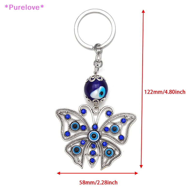 Móc Khóa Hợp Kim Hình Bướm Đính Đá Xinh Xắn Mới