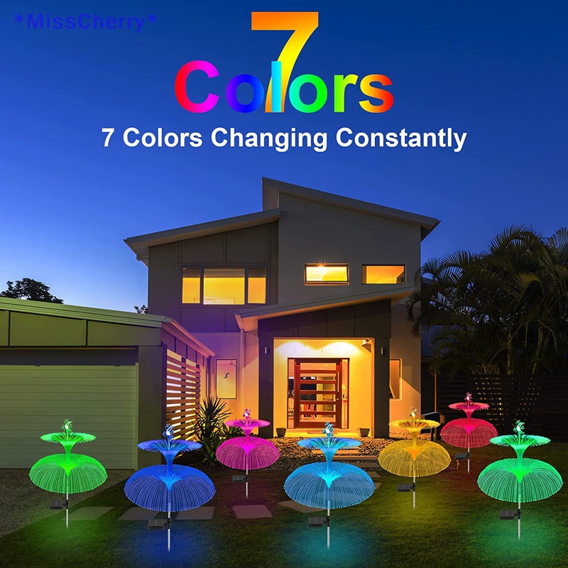 Đèn Led Sợi Quang Thông Minh 7 Màu Sử Dụng Năng Lượng Mặt Trời