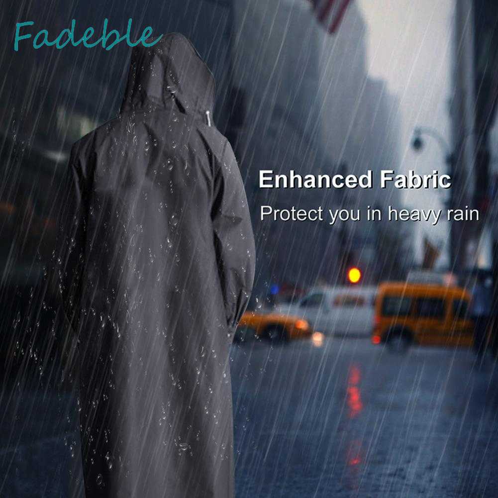 Áo Mưa Dáng Dài Chống Thấm Nước Có Mũ Trùm Tiện Lợi Dành Cho Nam Và Nữ