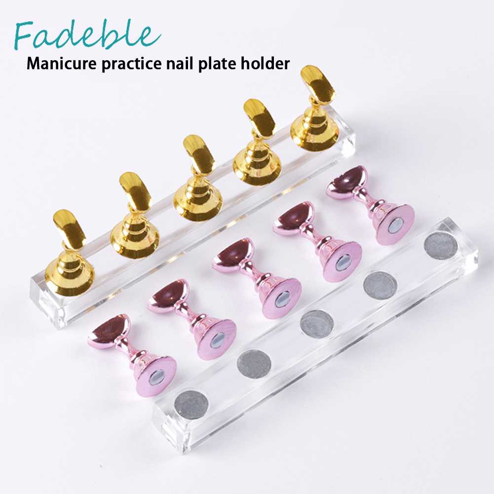 Giá Đỡ Trưng Bày Móng Tay Giả Từ Tính Bằng Acrylic Tiện Dụng