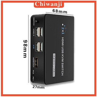 Bộ Chia 2 Cổng USB KVM Kèm 2 Cổng USB 2.0 2 PC