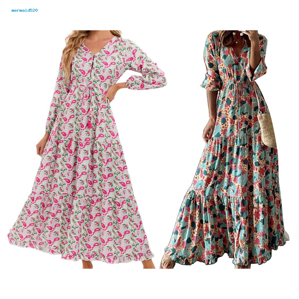 Đầm Dài Tay Thời Trang Xinh Xắn Dành Cho Nữ