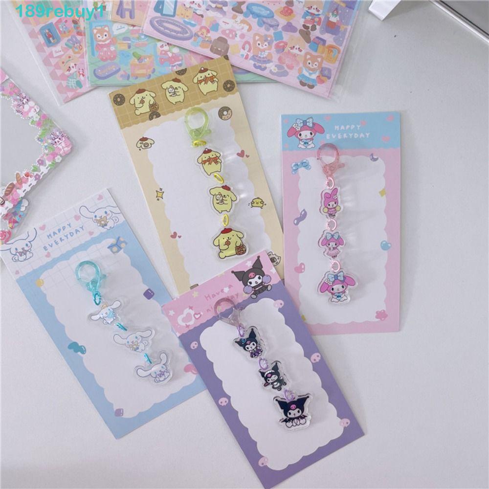 Móc Khóa Hình Búp Bê Cinnamoroll Kuromi REBUY1 Dễ Thương