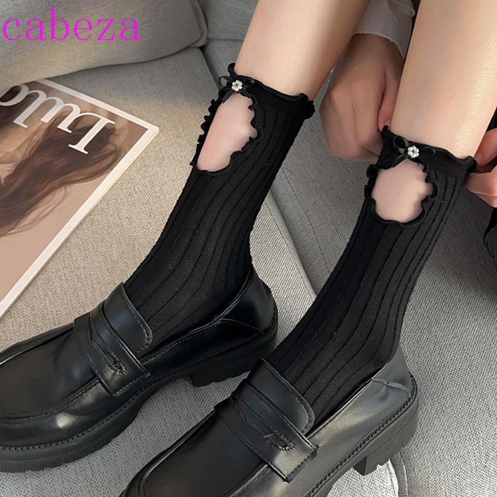 Vớ Dài Mỏng Chống Ma Sát Đính Nơ Dễ Thương Phong Cách Lolita Cho Nữ
