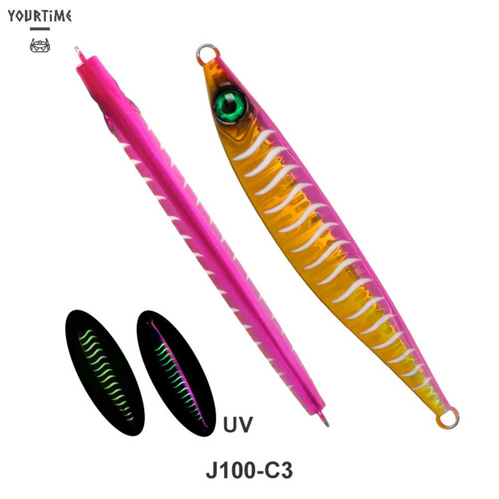 Mồi Câu Cá Giả Bằng Kim Loại Cứng Dạ Quang