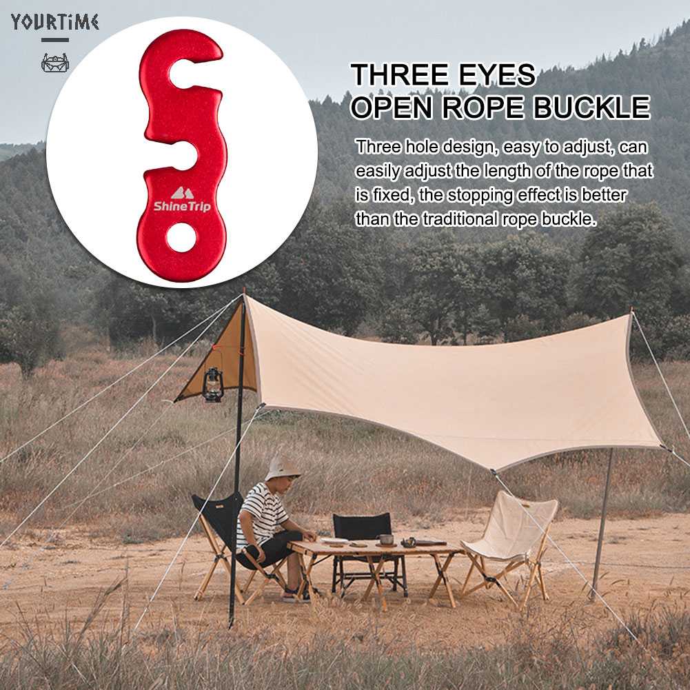 Bộ 10 Móc Khóa Dây Lều Cắm Trại Hình Chữ S