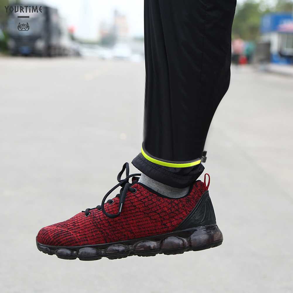 2 Dây Đai Phản Quang Đeo Mắt Cá Chân Có Thể Điều Chỉnh Cho Đạp Xe Ban Đêm