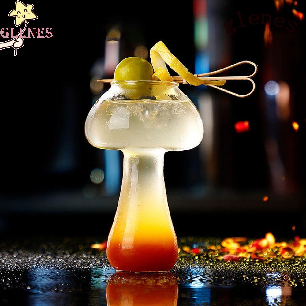 Ly Thủy Tinh Uống Cocktail Trong Suốt Hình Nấm Đáng Yêu Sáng Tạo 2023