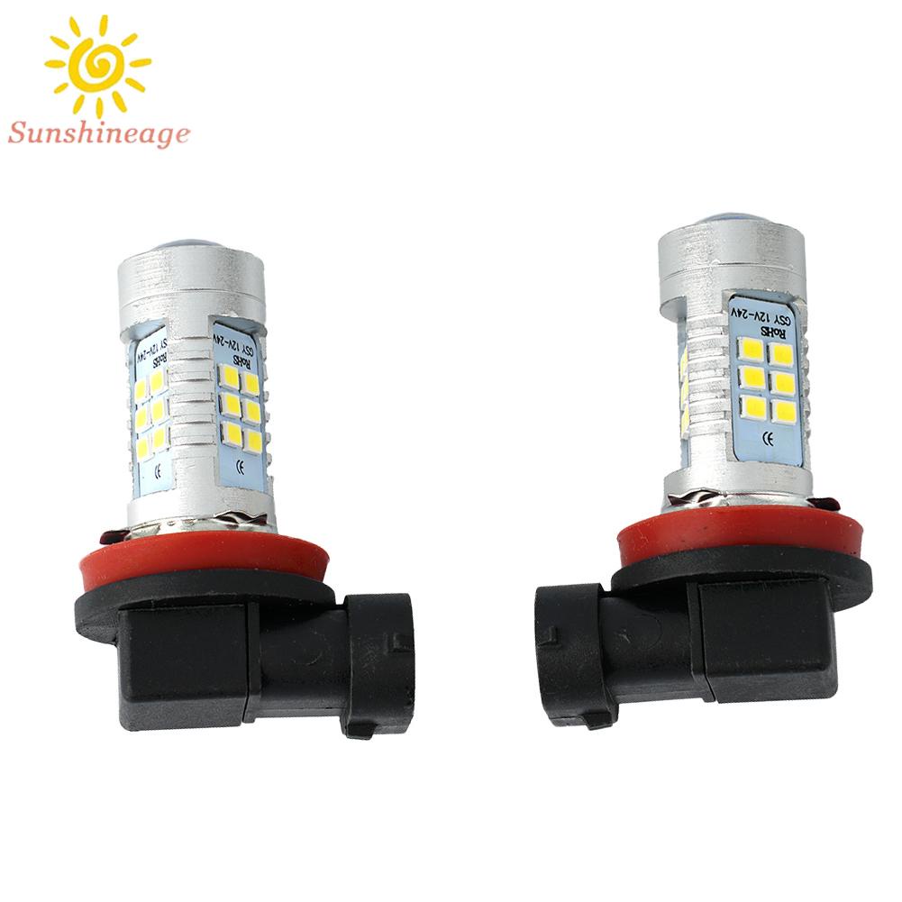2 Đèn LED Chống Sương Mù H8 H9 H11 6000K 200W Ánh Sáng Trắng Chất Lượng Cao