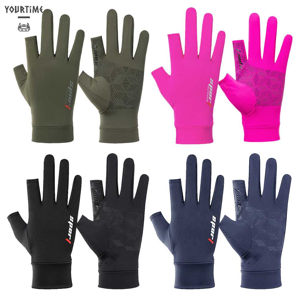 1 Đôi Găng Tay Câu Cá 2 Ngón Chống Trượt Tiện Lợi Sự Bảo Vệ