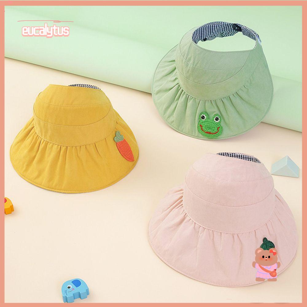 Eutus Mũ Bucket Chống Nắng Hai Mặt Cỡ Lớn Thời Trang Mùa Hè Unisex