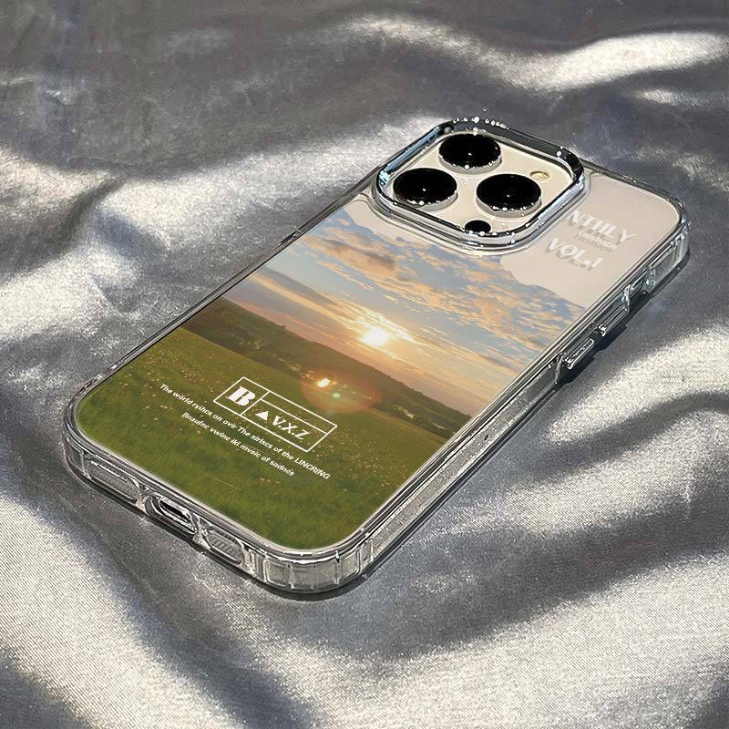 ✅Ốp Điện Thoại Mềm Chống Sốc In Họa Tiết Phong Cảnh Đơn Giản Cho Iphone 8plus 1314pro 12 max 117 O3OR