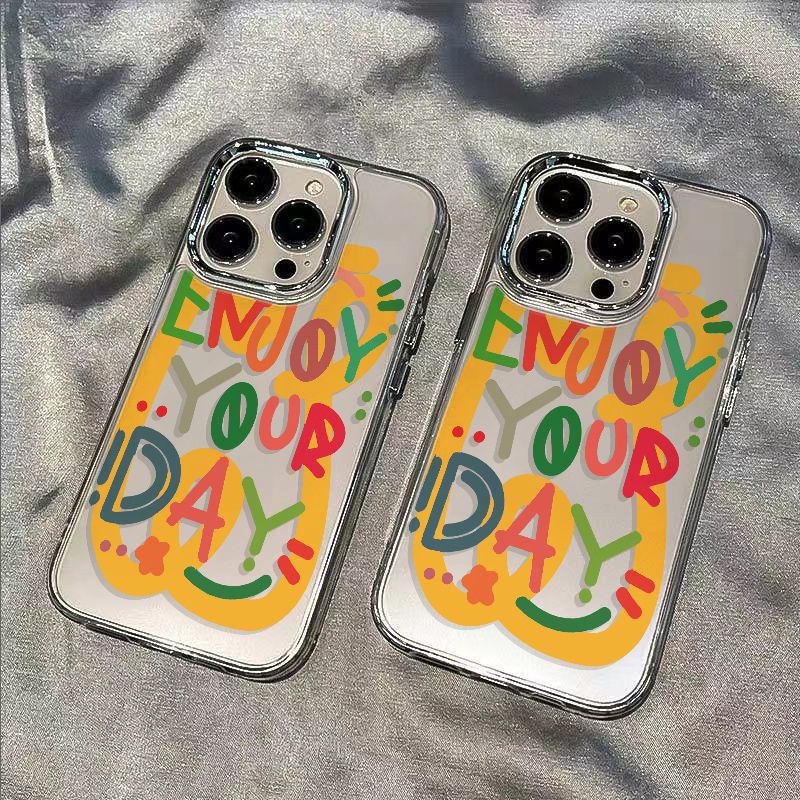 ✅Ốp Điện Thoại Mềm Chống Sốc In Chữ Tiếng Anh Đơn Giản Cho Iphone 14promax / Apple iPhone12813plus 7 11ins