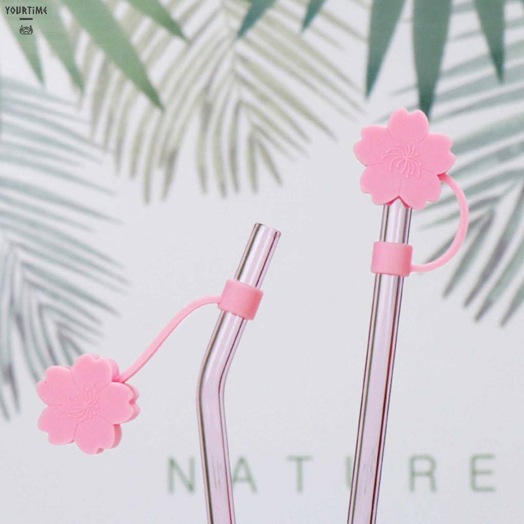 Set 3 / 4 / 6 Ống Hút Silicon Hình Động Vật Hoạt Hình Dễ Thương Có Thể Tái Sử Dụng