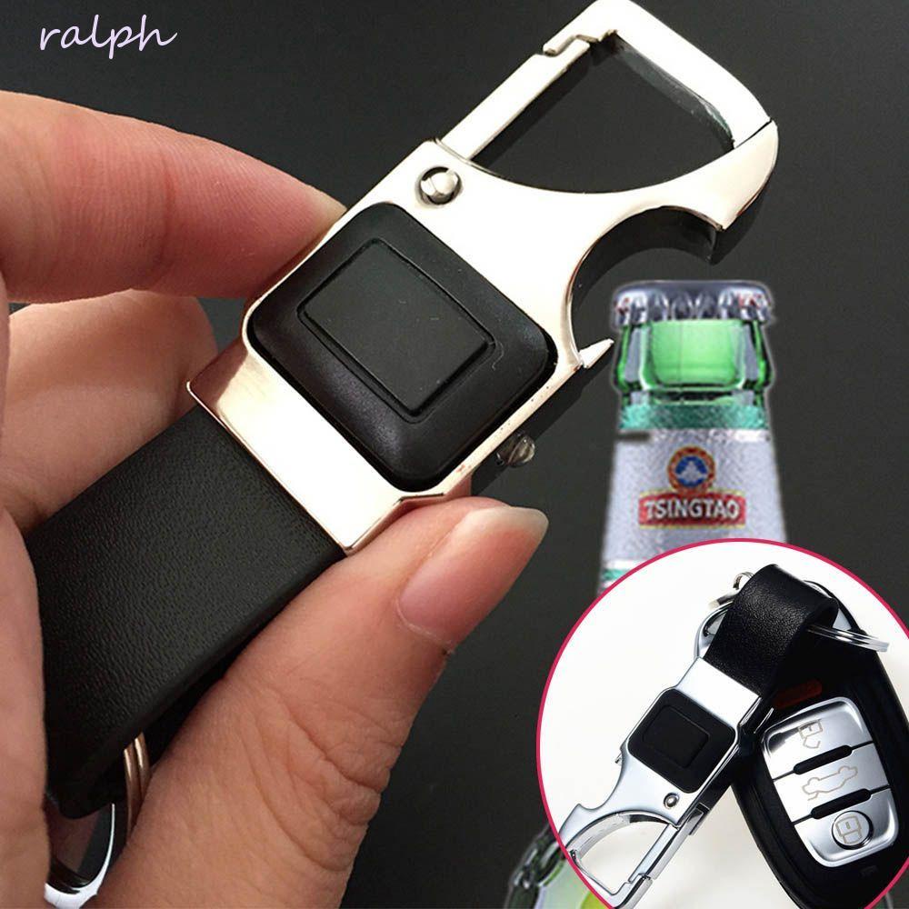 Móc Khóa Mini Bằng Kim Loại Phối Da Cho Xe Hơi / Xe Máy