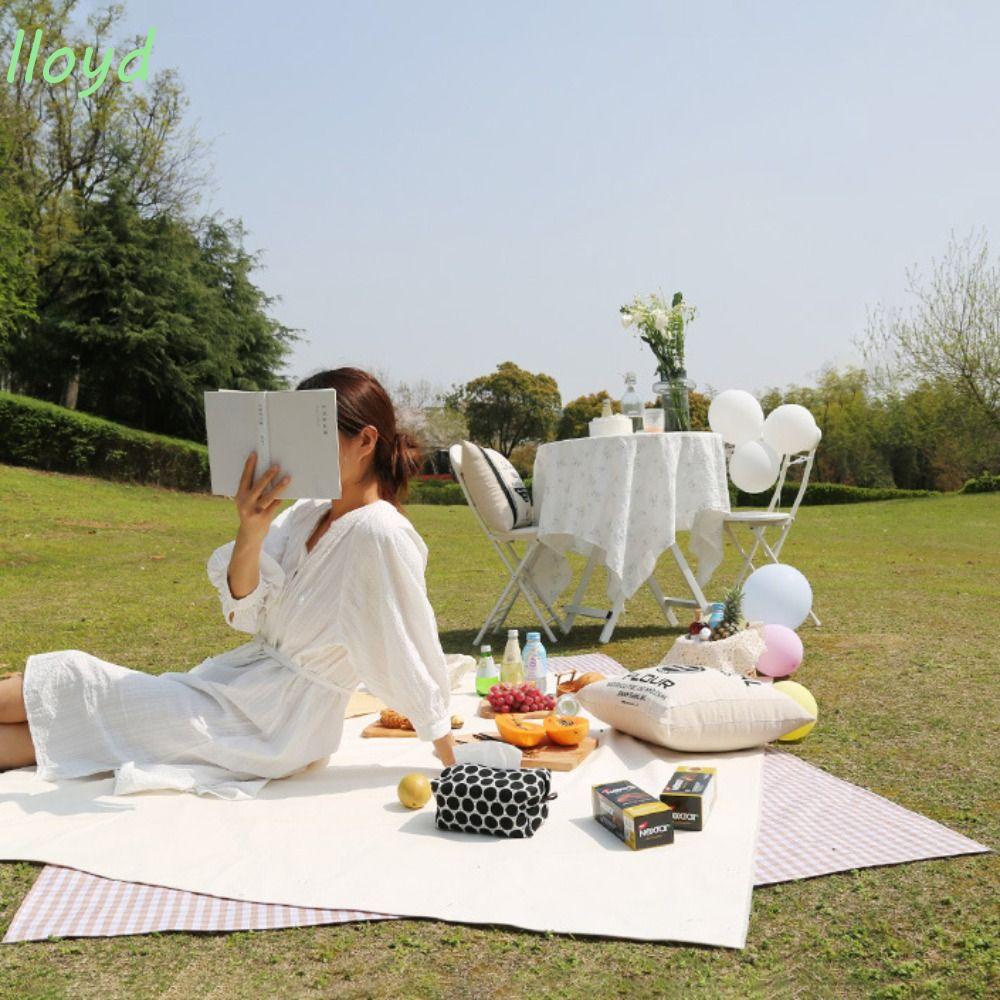 Lloyd Thảm Cotton Trơn Màu Đơn Giản Chất Lượng Cao Dùng Khi Đi Dã Ngoại / Đi Biển / Du Lịch