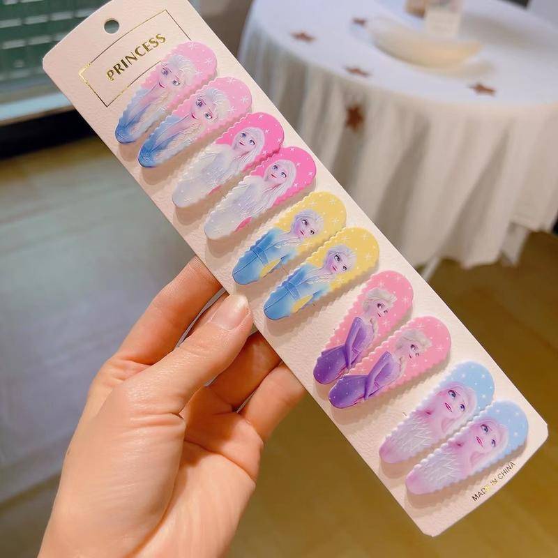 Kẹp Tóc Mái Bằng Nhựa Hình Công Chúa Elsa Anna Trong Frozen Dễ Thương Cho Bé Gái