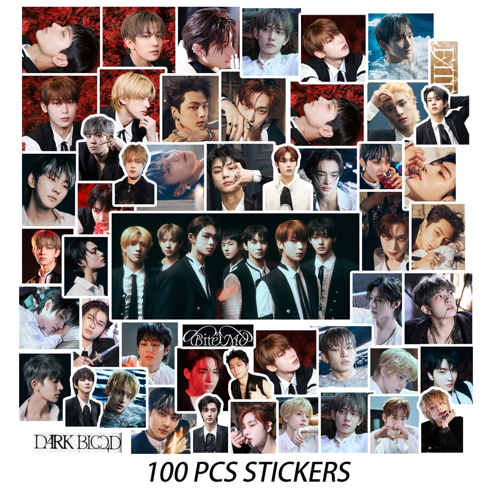 Enhypen Album Dark Biood Sticker Phone Luggage Laptop Decor Stickers
