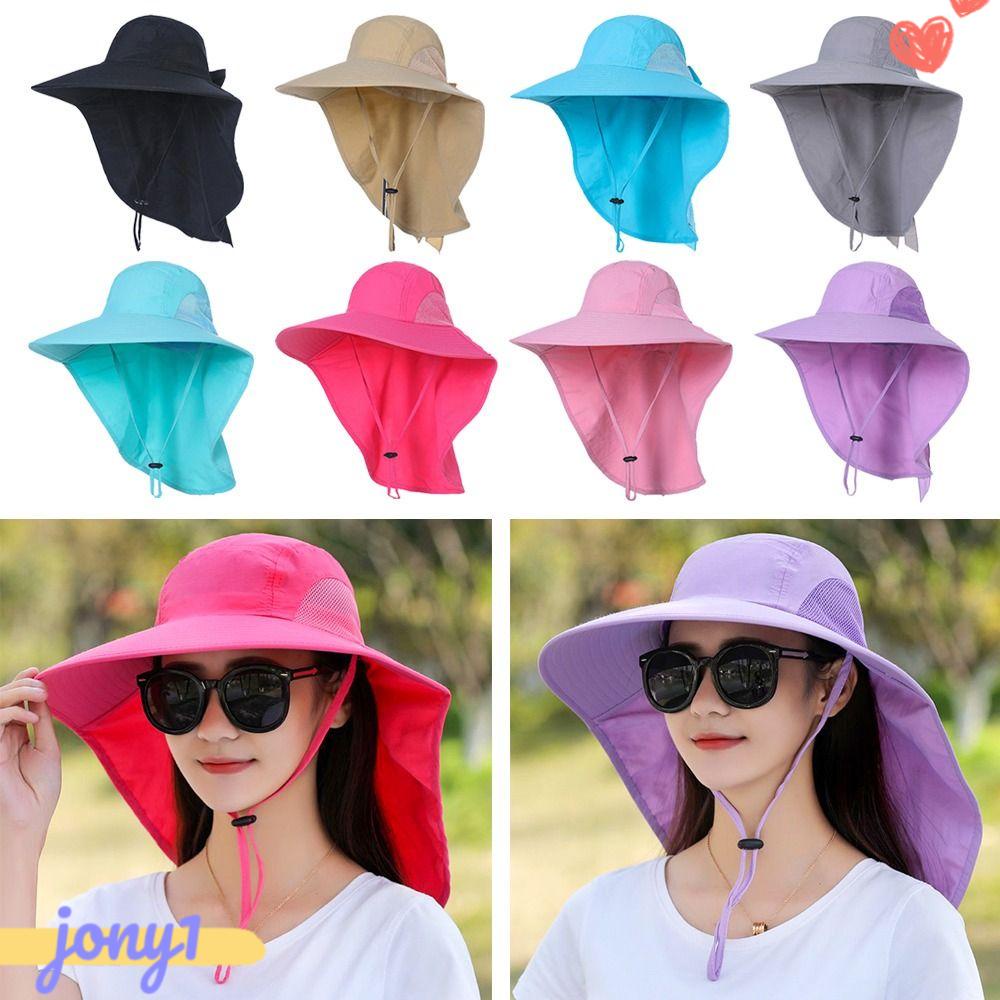 Mũ Rộng Vành Chống Nắng Có Tấm Che Cổ Thoáng Khí Dành Cho Nữ Sự Bảo Vệ