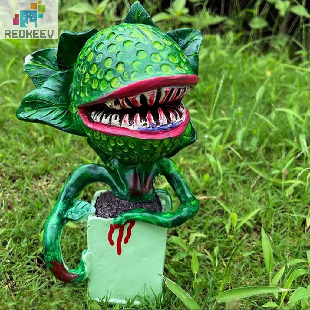 Tượng Nhỏ Bằng Nhựa Resin Điêu Khắc Hoa Thủ Công Trang Trí Sân Vườn