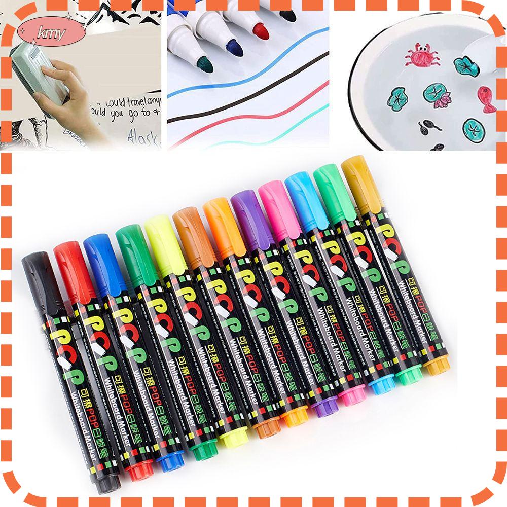 Bộ bút viết bảng trắng 12 màu sắc thần kỳ chuyên dùng cho trẻ em