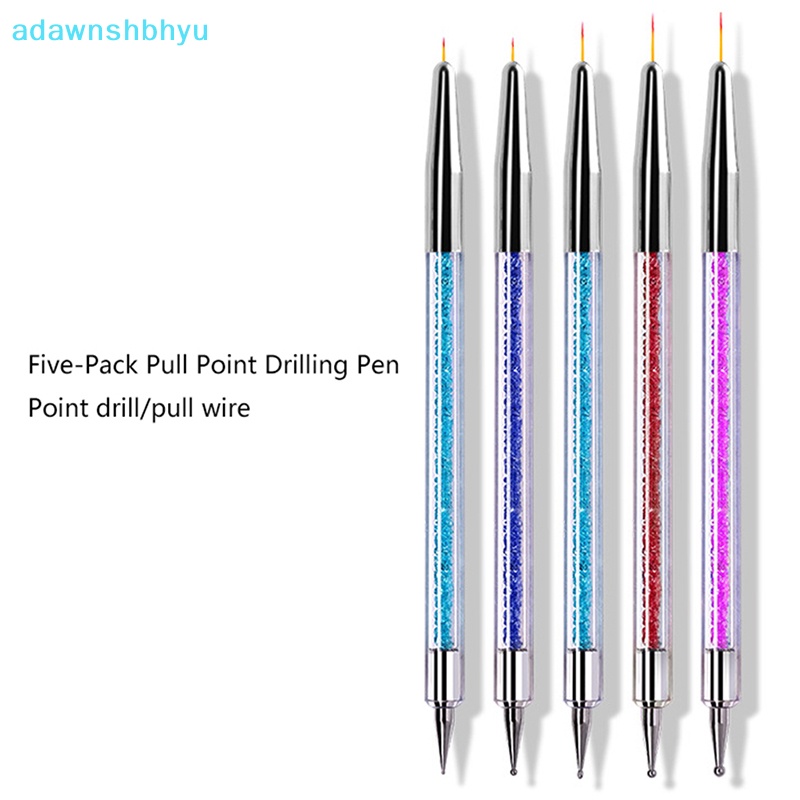 Set 5 Cọ Vẽ Trang Trí Móng Tay Nghệ Thuật Chuyên Dụng