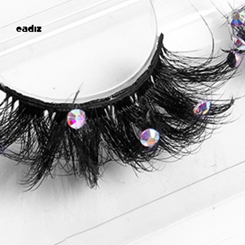 1 Cặp Lông Mi Giả CADI Dài Đính Đá Tự Nhiên Dành Cho Nữ