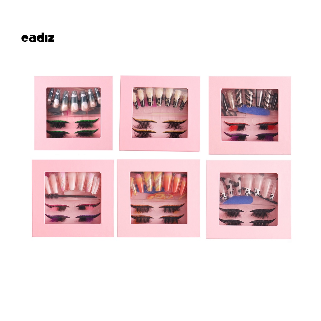 1 Bộ Lông Mi Giả Hiệu Ứng 3D Nhiều Màu Sắc Trang Trí Móng Tay Nghệ Thuật Dành Cho Nữ