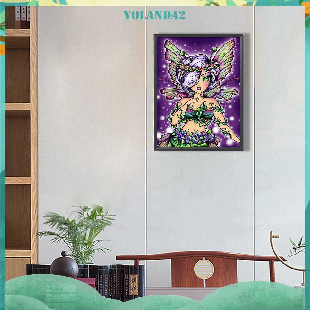 Tranh Đính Đá Kim Cương Toàn Bộ 5D DIY Hình Vẽ Cô Gái Trang Trí Nhà Cửa