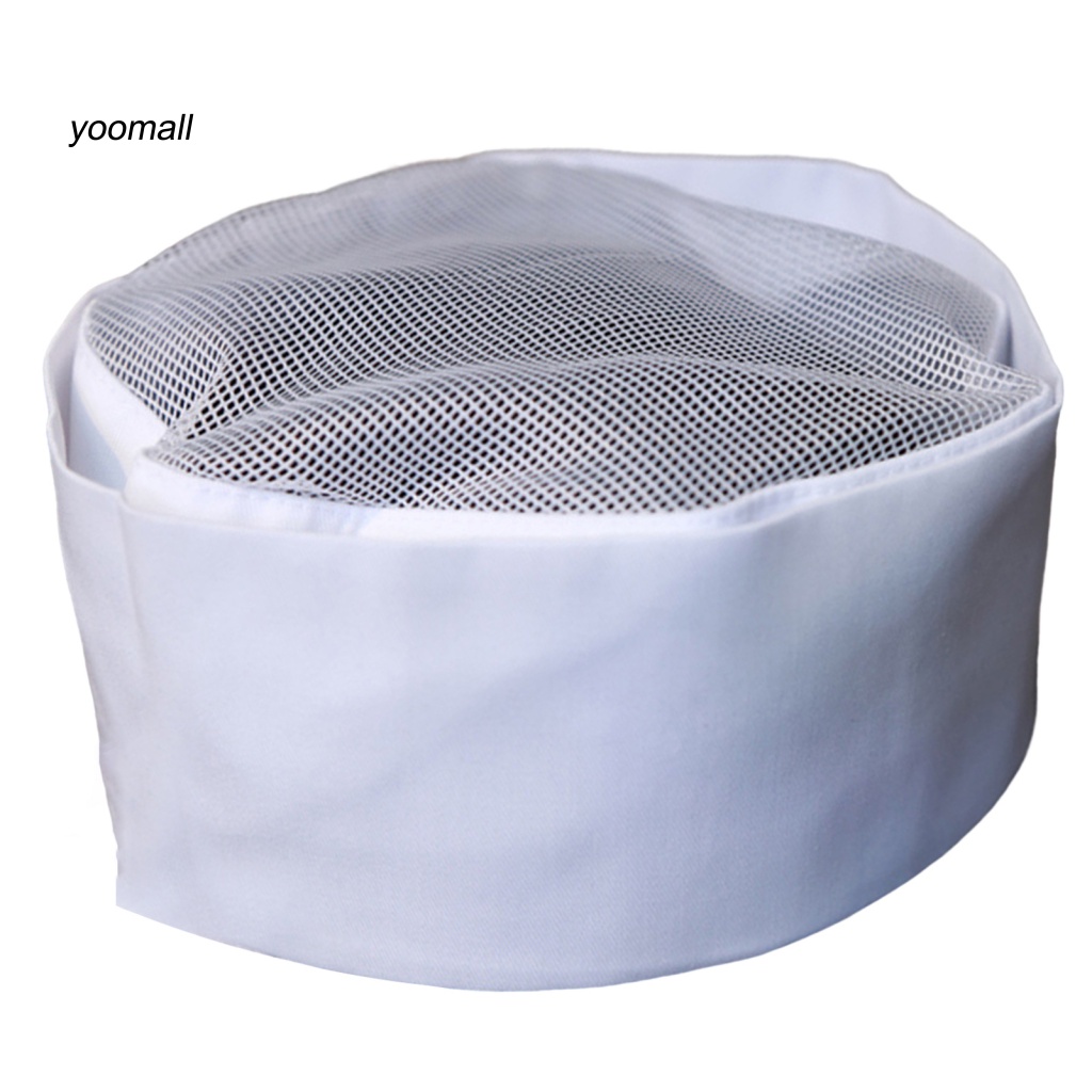 Yo / Mũ Đầu Bếp Nhật Bản Hàn Quốc Lưới Phẳng Thoáng Khí Có Thể Điều Chỉnh