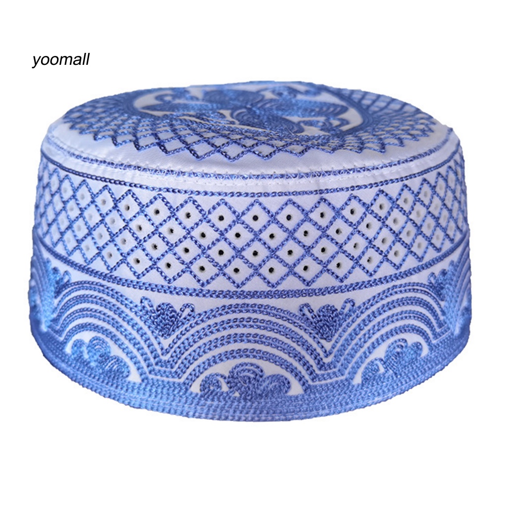 Mũ Lưỡi Trai Phẳng Thêu Họa Tiết Thổ Nhĩ Kỳ Cổ Điển Thoáng Khí Trang Trí Cho Nam