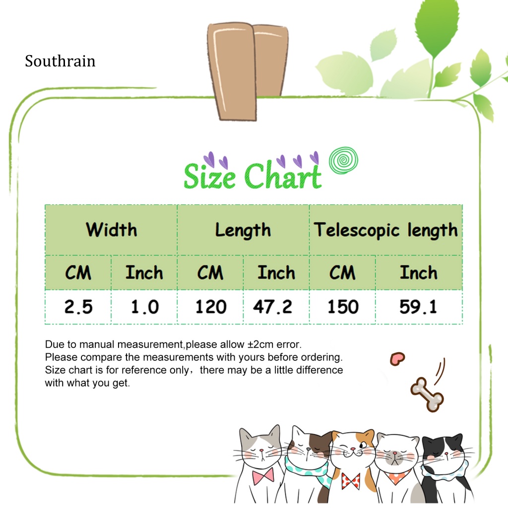 Dây Dắt Thú Cưng Đi Dạo Hấp Thụ Sốc Phản Quang Độ Bền Cao