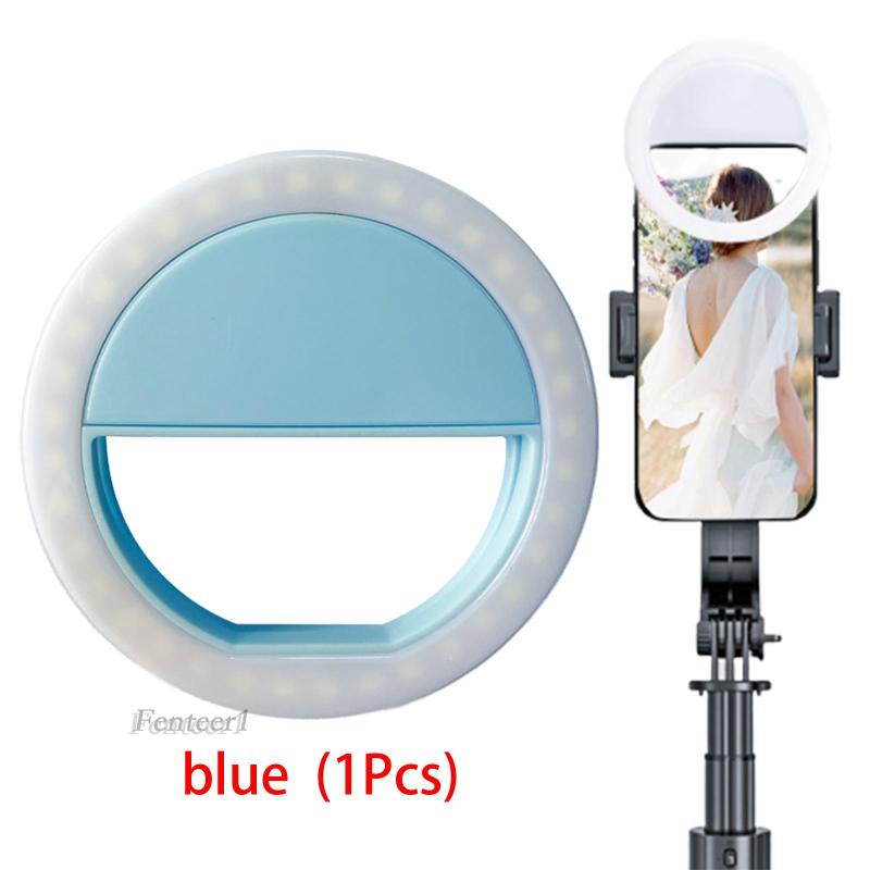 [Fenteer1] Đèn Selfie Kẹp Điện Thoại Di Động Dùng Để Trang Điểm Chụp Ảnh Tự Sướng