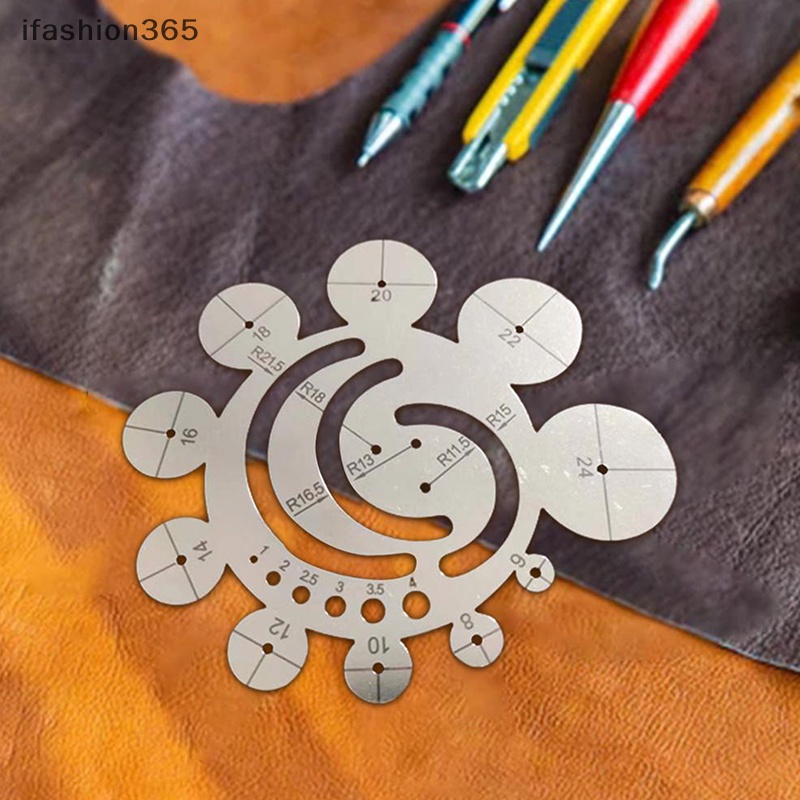 Thước Đo Cắt Góc Hình Tròn Bằng Kim Loại DIY ifashion365