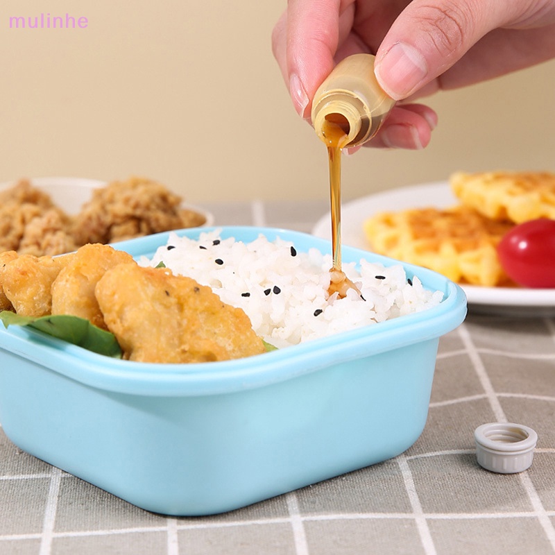 Set 4 Hũ Đựng Gia Vị Mini Trong Suốt Có Nắp Đậy Tiện Dụng Cho Nhà Bếp