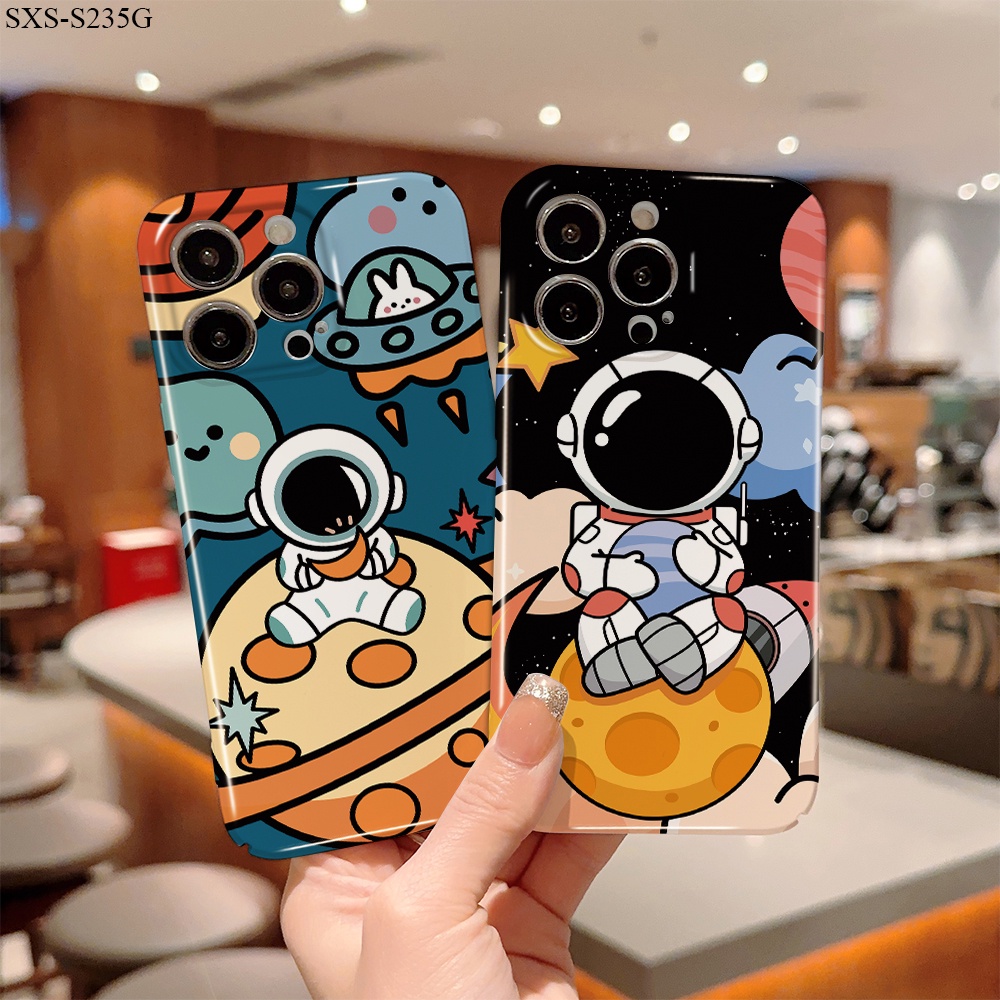 Samsung Galaxy S23 S22 S21 S20 Plus Ultra FE S21+ S22+ S23+ 5G Cho Ốp lưng điện thoại In Hình Hard Cartoon Cute NASA Space