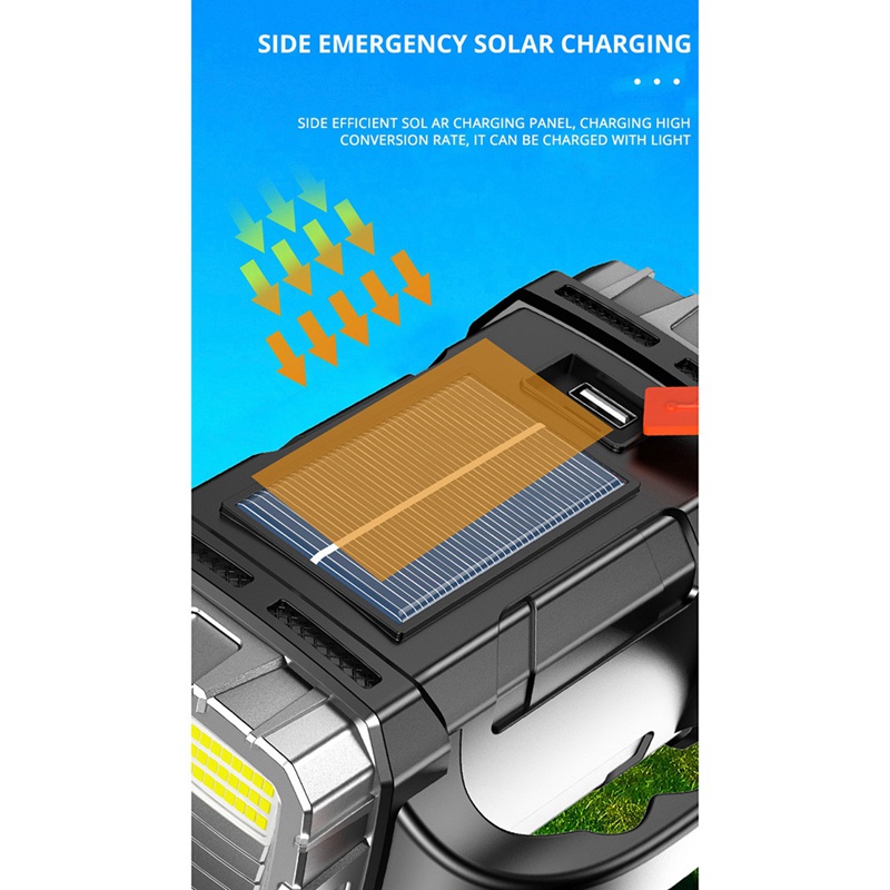 Đèn Pin LED Cầm Tay Chống Nước Sạc USB Cho Hoạt Động Ngoài Trời