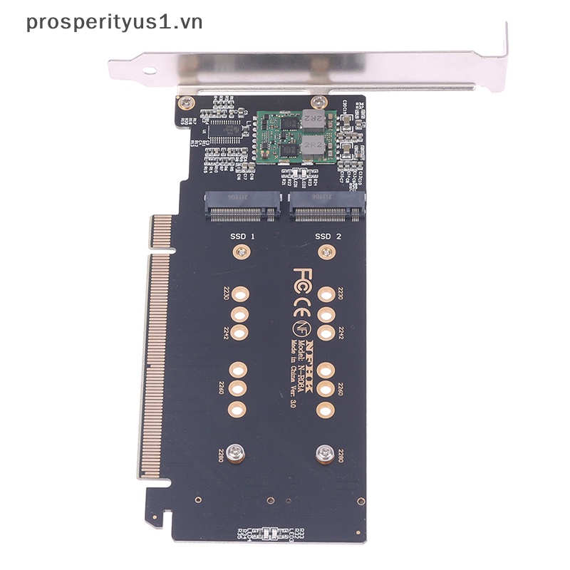 1 CARD Mở Rộng Chuyển Đổi PCI-E m.2 X16 Sang 4X NVME Pcie PCI-E3.0 GEN3 X16 Sang 4 * NVME