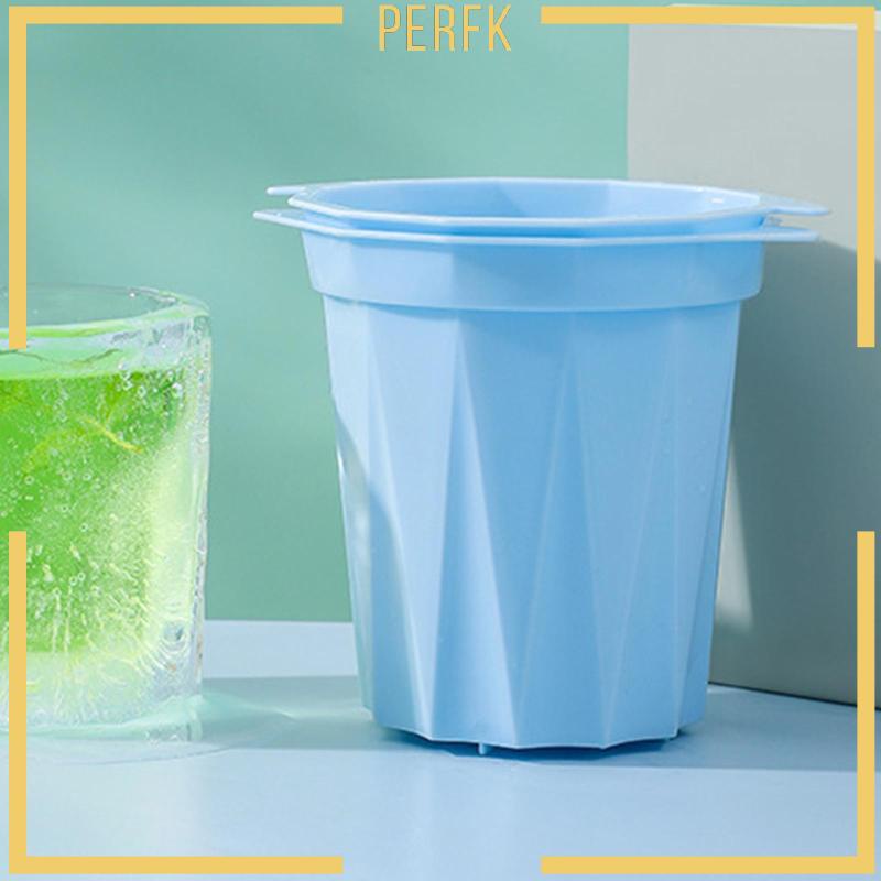 Khay Làm Đá Bằng Silicone Hình Trụ Tiện Dụng Mang Theo Du Lịch Cắm Trại