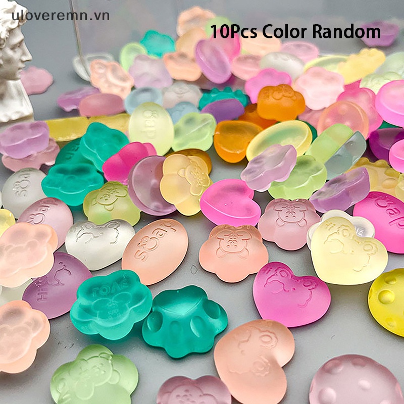 Set 10 Kẹp Tóc Nhựa Hình Hoạt Hình Dễ Thương